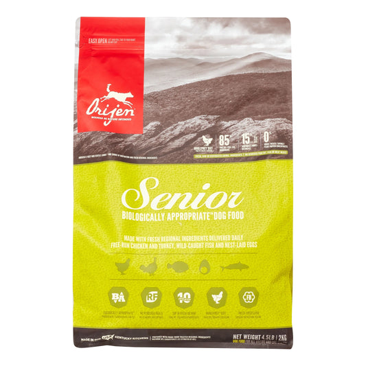 Senior Biologically Appropriate Grain-Free Chicken, Turkey & Fish Senior Dry Dog Food, 4.5 Lb
