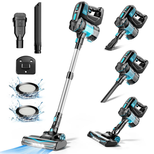 Cordless Vacuum Cleaners, 6-In-1 Lightweight Stick Vacuum for Hardwood Floor Carpet Pet Hair, V770