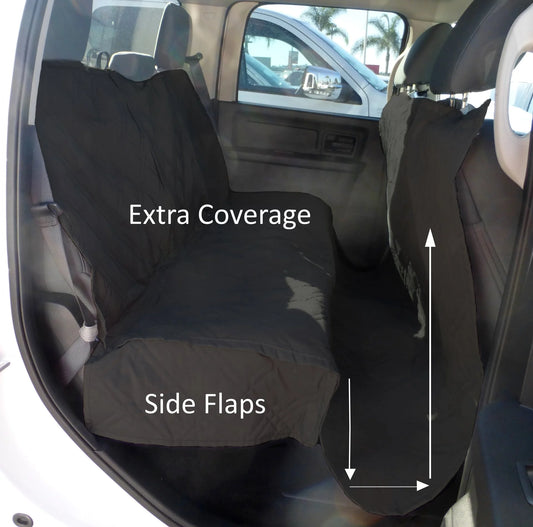 Deluxe Padded Dog Car Seat Cover X-Large, Black, 62"X 94"